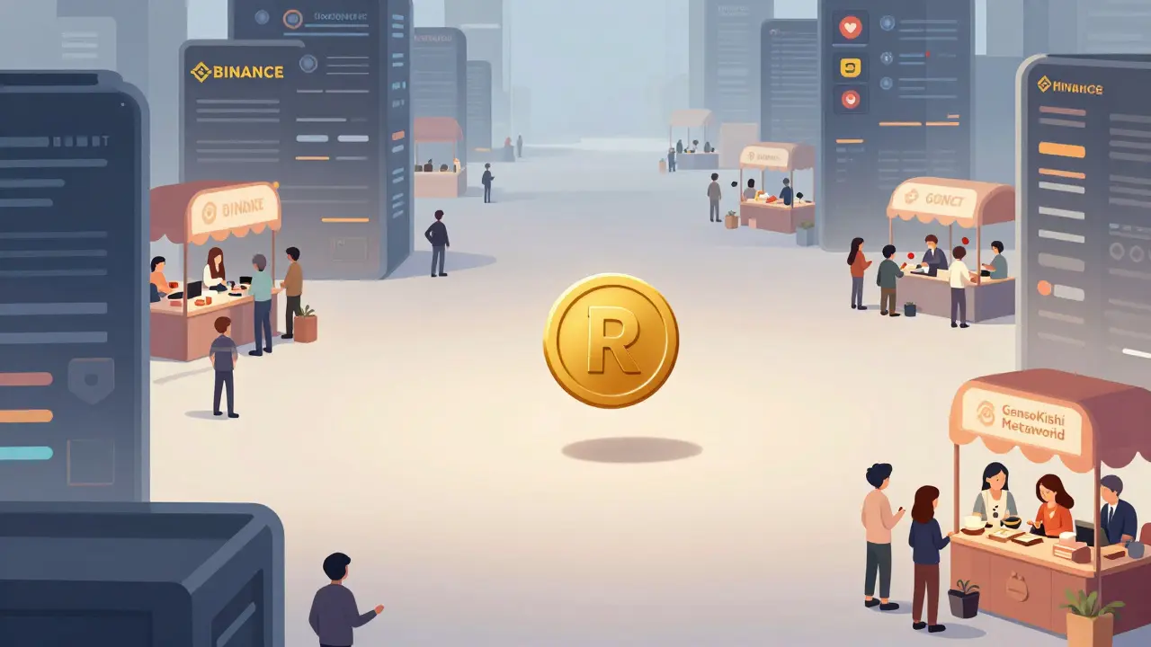 Tiny ROND token ignored by major crypto exchanges, while only a small in-game shop uses it.