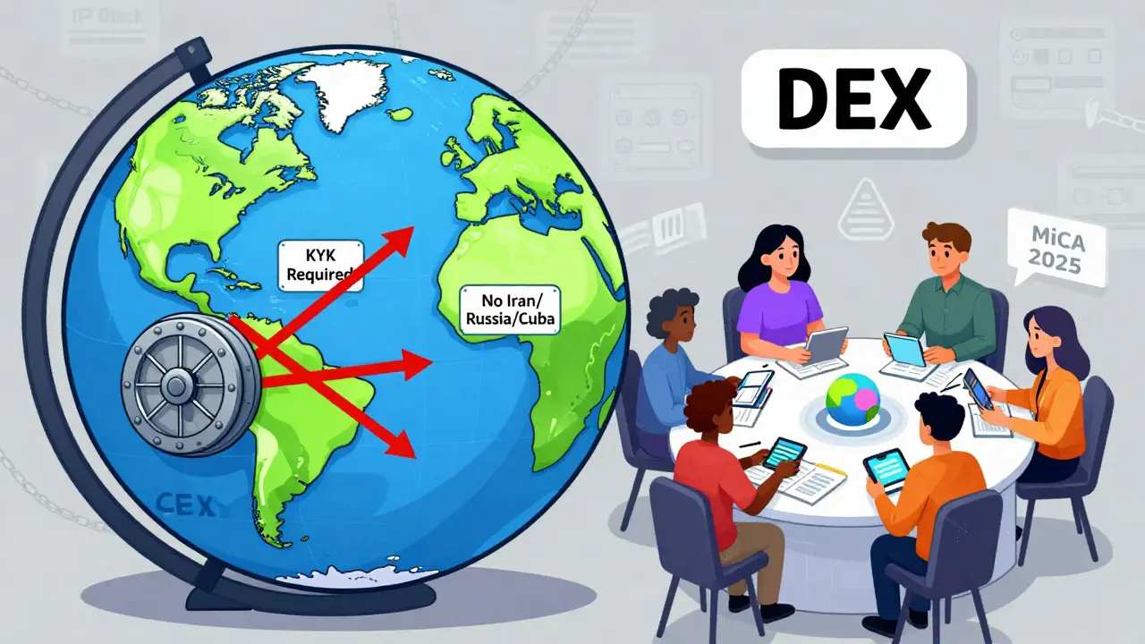 CEX vs DEX: How Geographic Restrictions Shape Your Crypto Access