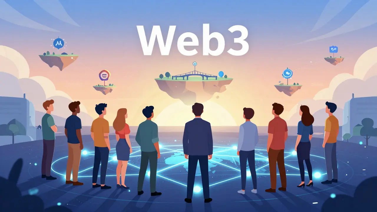 Connected developers looking at future tech horizon