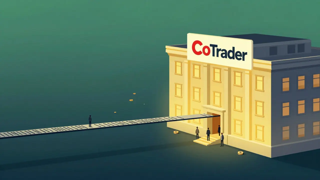 Visual comparison of risky CoTrader vs stable cTrader