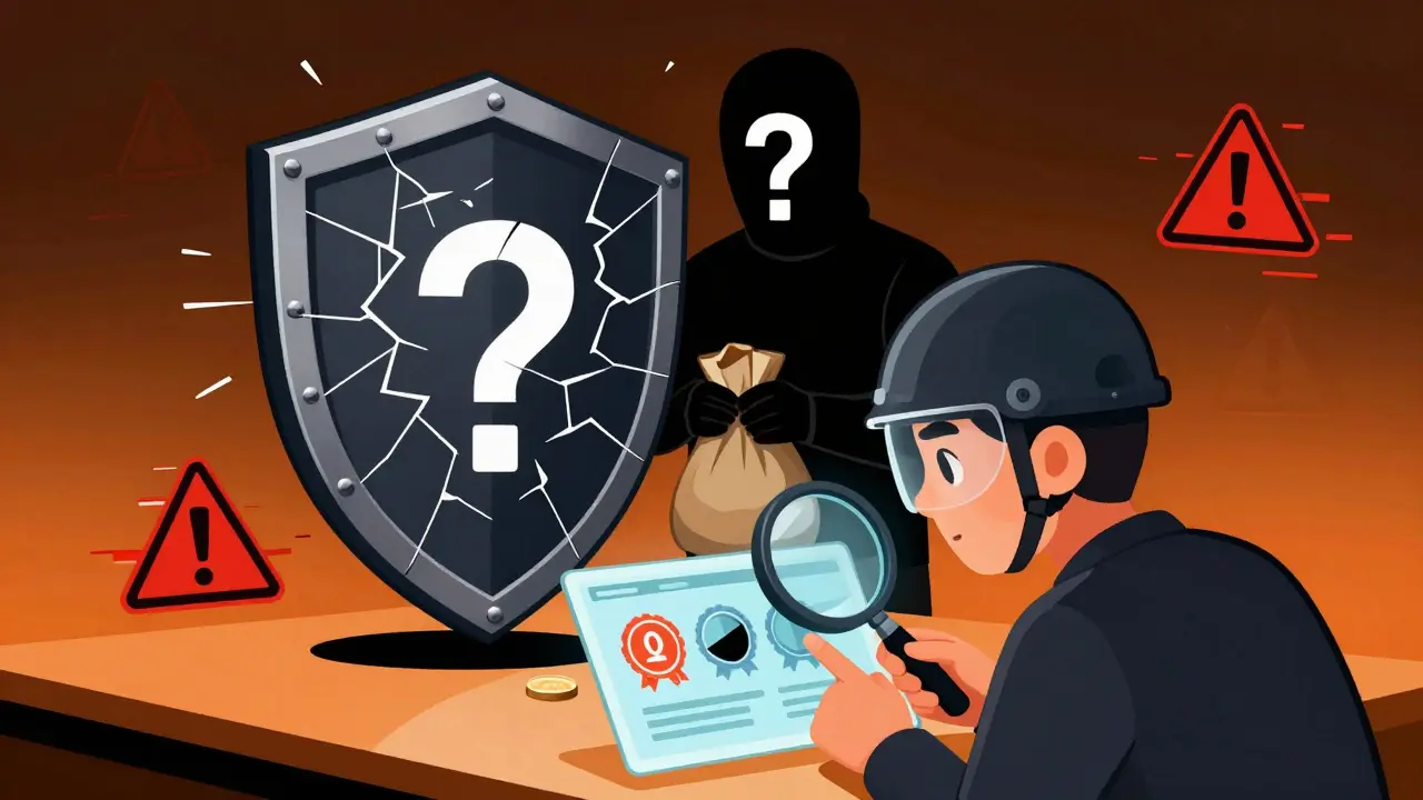 Cartoon warning about anonymous team and lack of audits for RADS protocol
