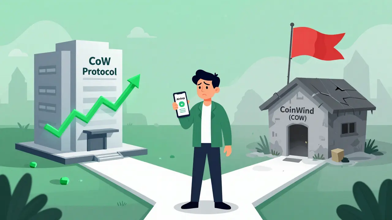 CoinWind (COW) Airdrop Details: How to Claim, Risks & CoW Protocol Confusion
