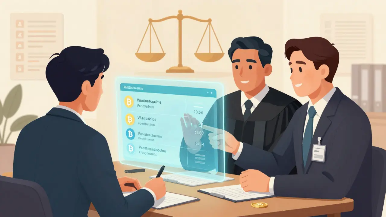 Investor consulting expert with holographic data