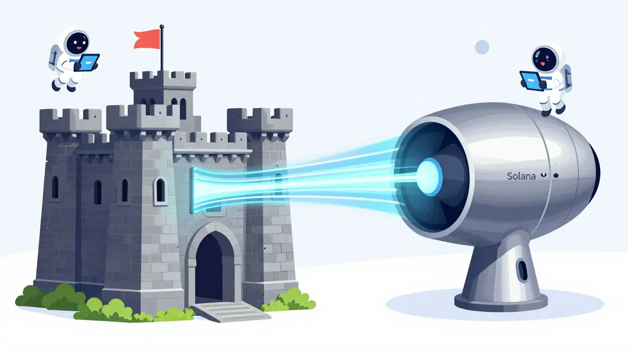 Merging secure fortress and fast turbine architecture