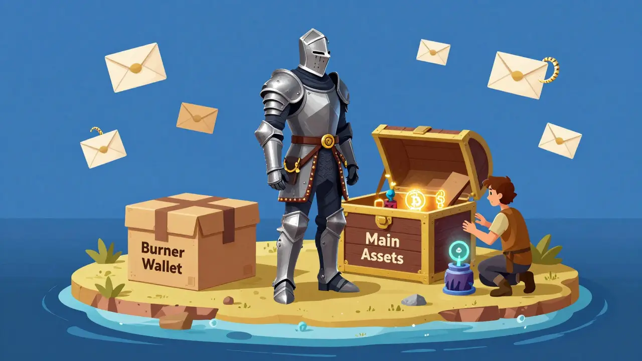 Hardware wallet protecting assets from crypto scams