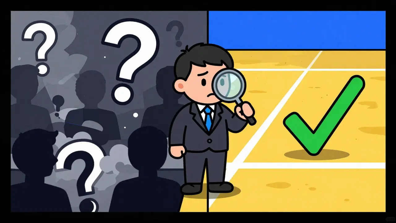 Investor comparing risky anonymous token vs safe verified option