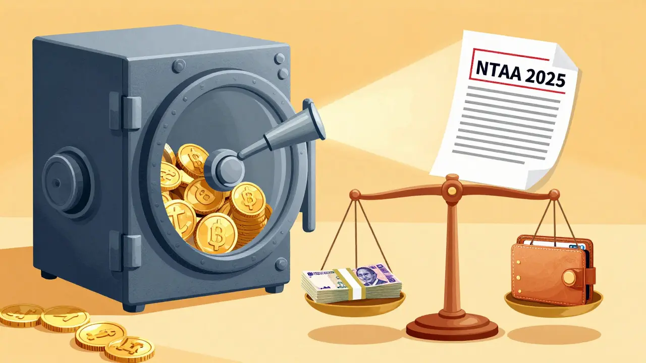 Vault of crypto assets being scanned for tax compliance
