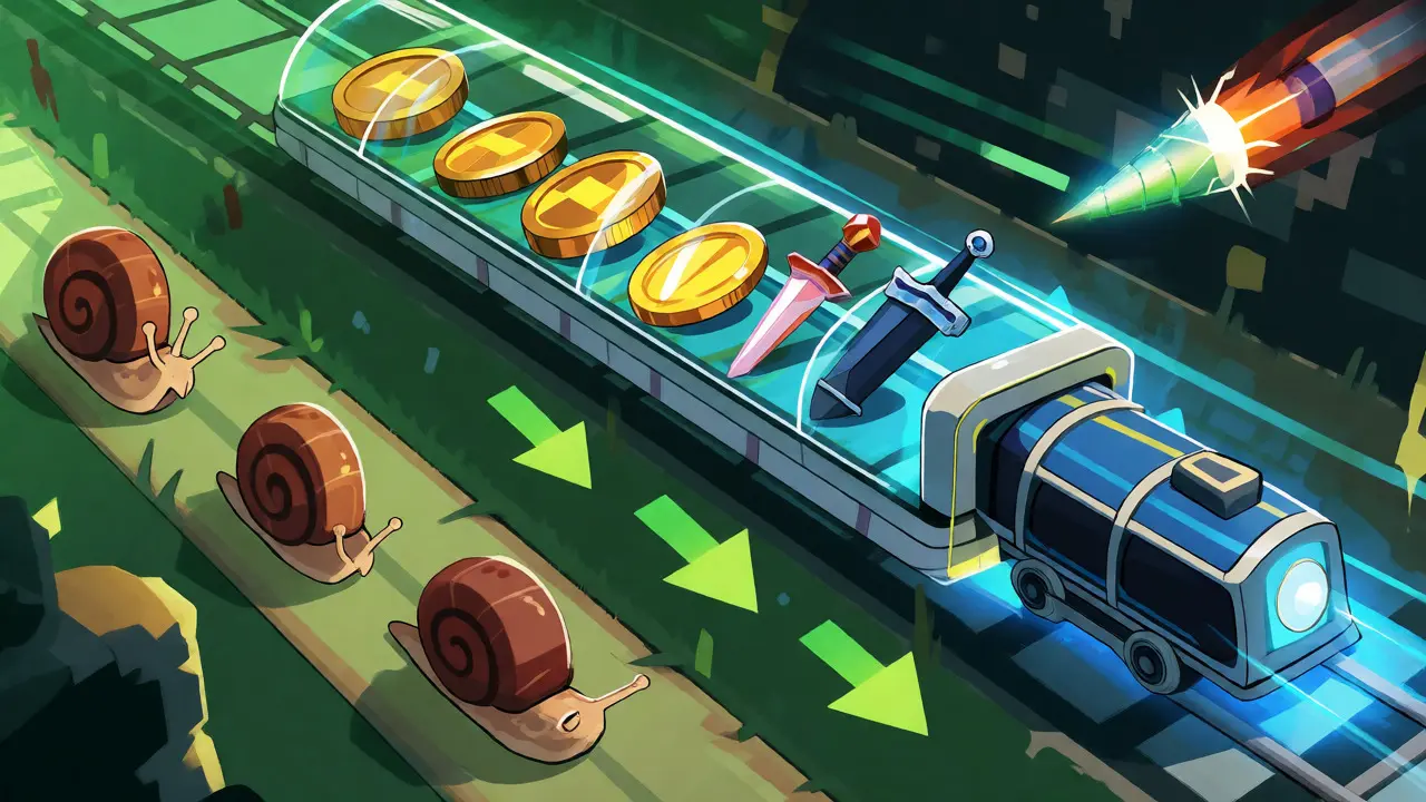 Batched NFT transfer via smart contract showing cost and time efficiency