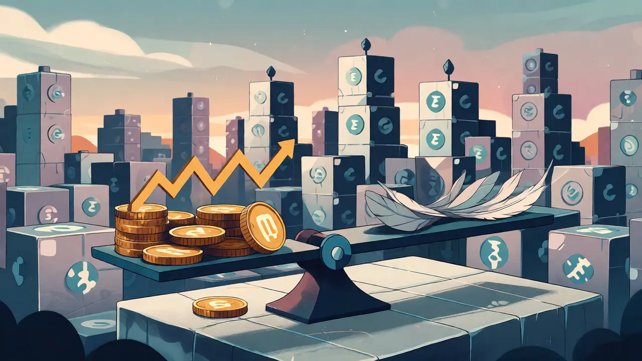 Cartoon depicting the balance between effort and reward in the Swaperry crypto ecosystem.