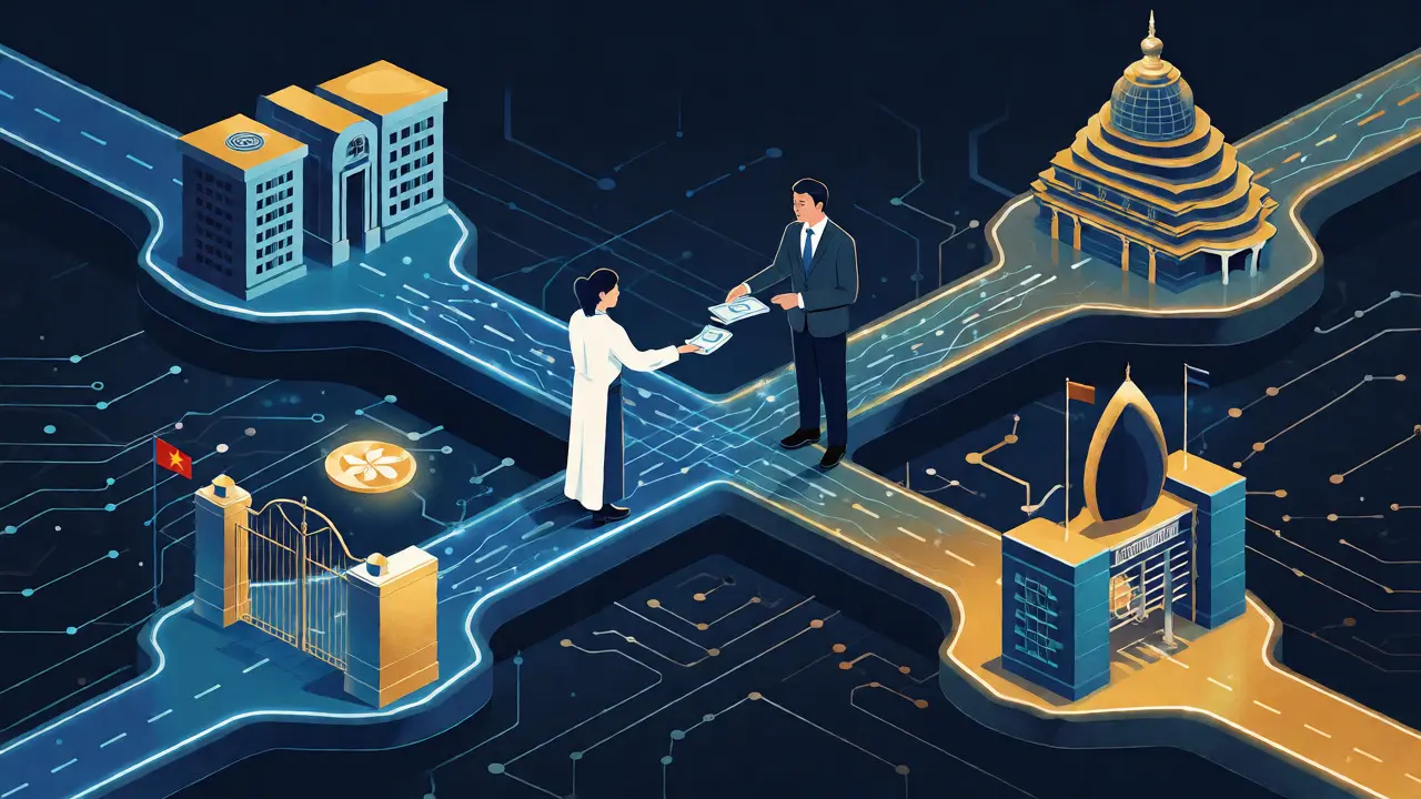 Digital bridge connecting central banks across Asia